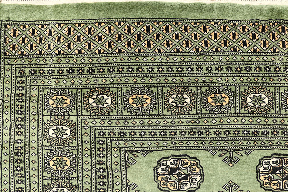 Olivedrab Bokhara 6' 6 x 6' 10 - No. 60854 - ALRUG Rug Store