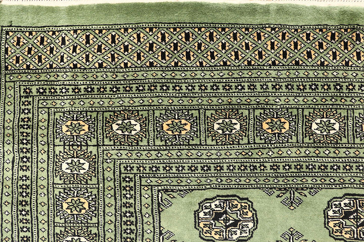 Olivedrab Bokhara 6' 6 x 6' 10 - No. 60854 - ALRUG Rug Store