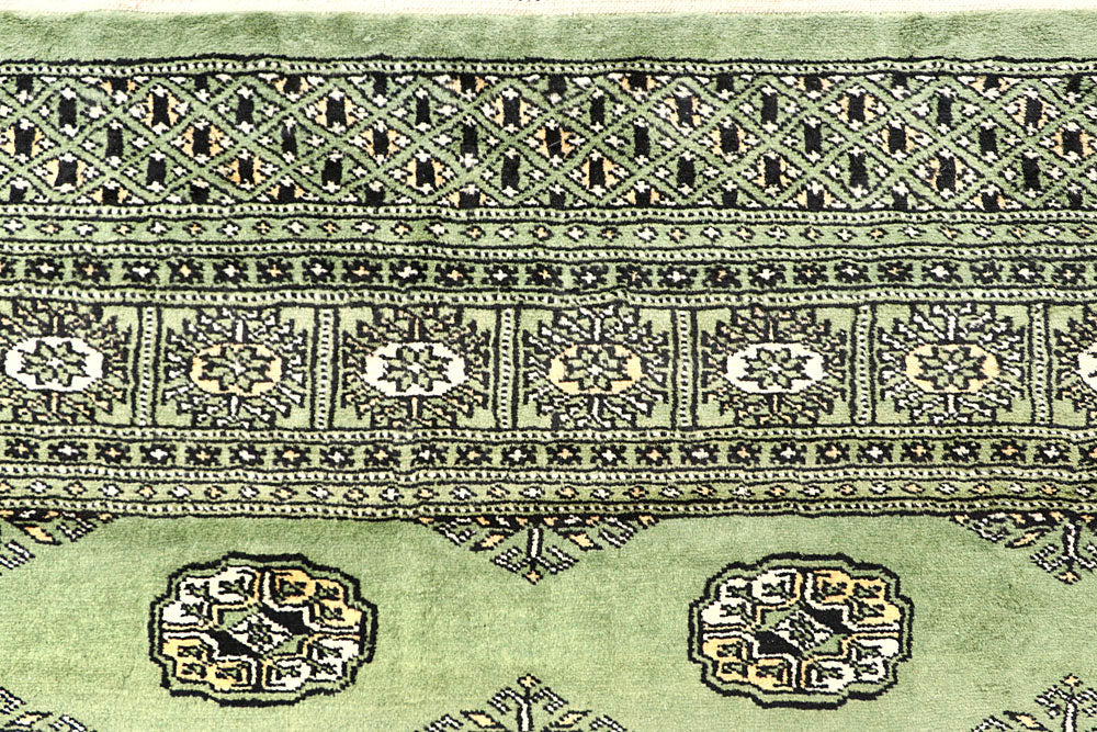 Dark Olive Green Bokhara 6' 8 x 6' 9 - No. 60855 - ALRUG Rug Store