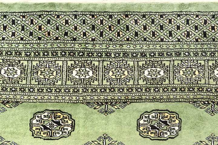 Dark Olive Green Bokhara 6' 8 x 6' 9 - No. 60855 - ALRUG Rug Store