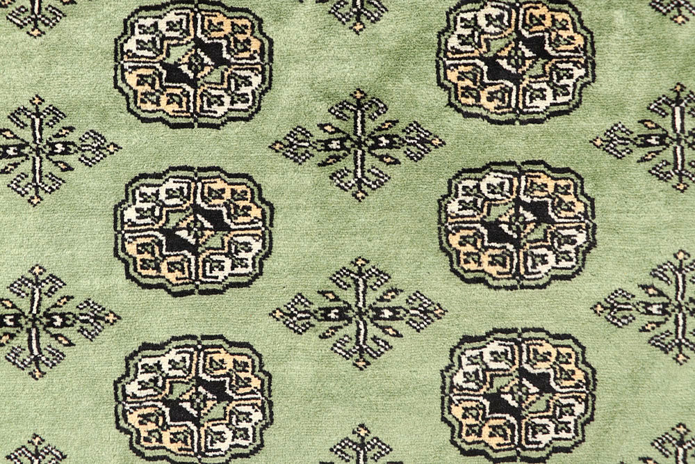 Dark Olive Green Bokhara 6' 4 x 7' - No. 60856 - ALRUG Rug Store