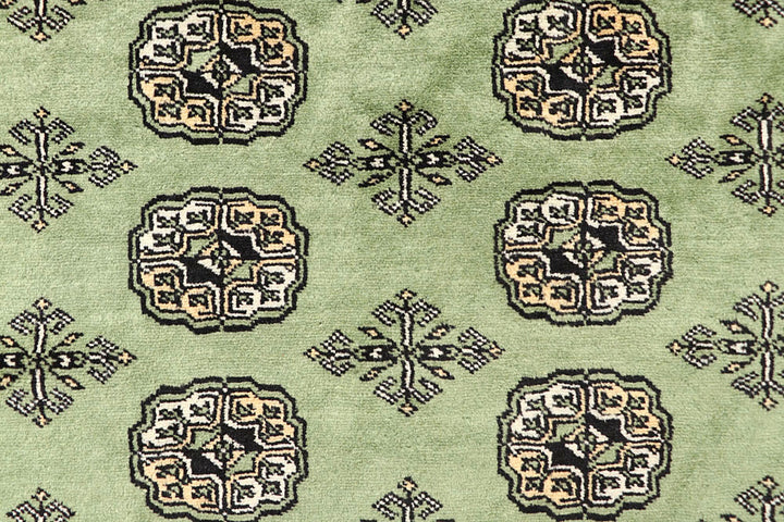 Dark Olive Green Bokhara 6' 4 x 7' - No. 60856 - ALRUG Rug Store
