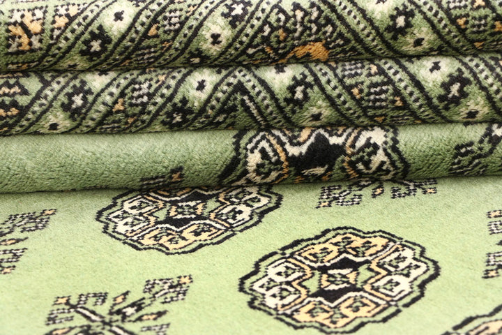 Dark Olive Green Bokhara 6' 4 x 7' - No. 60856 - ALRUG Rug Store