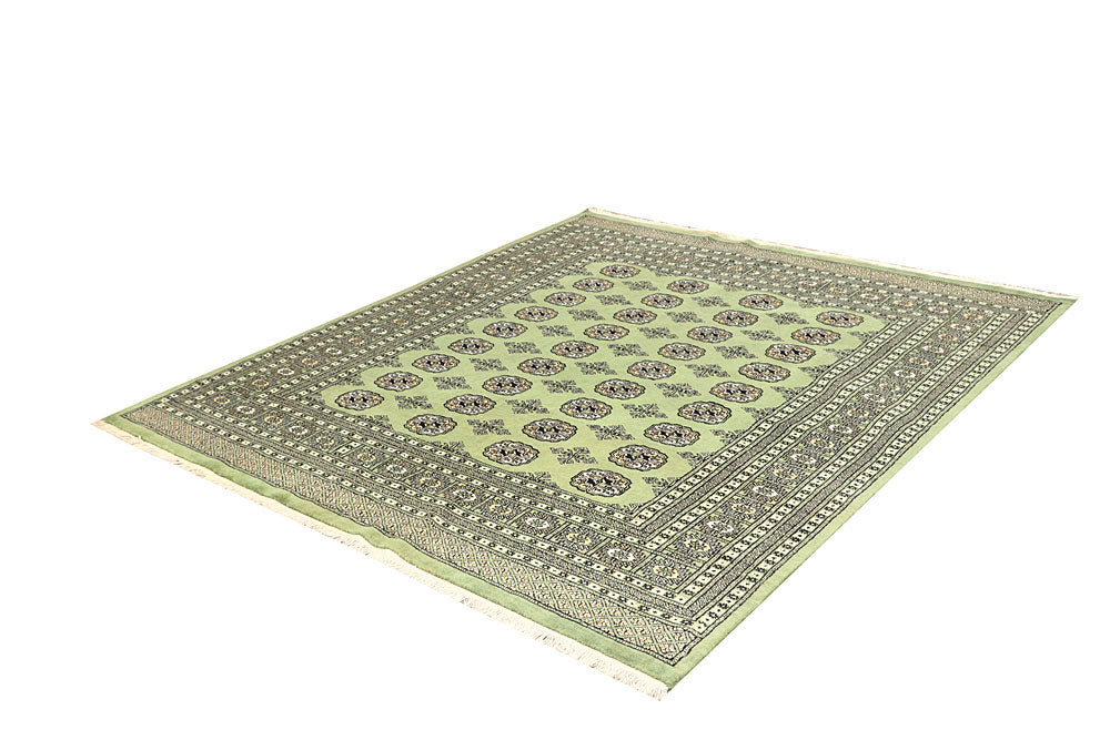 Dark Olive Green Bokhara 6' 4 x 7' - No. 60856 - ALRUG Rug Store