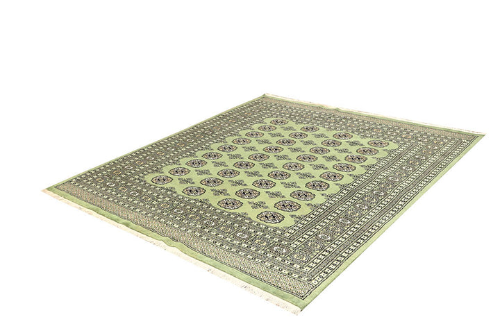 Dark Olive Green Bokhara 6' 4 x 7' - No. 60856 - ALRUG Rug Store