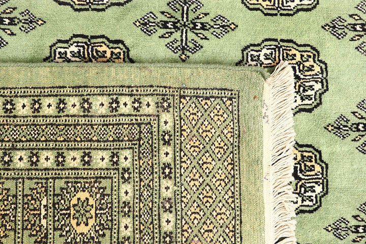 Dark Olive Green Bokhara 6' 4 x 7' - No. 60856 - ALRUG Rug Store