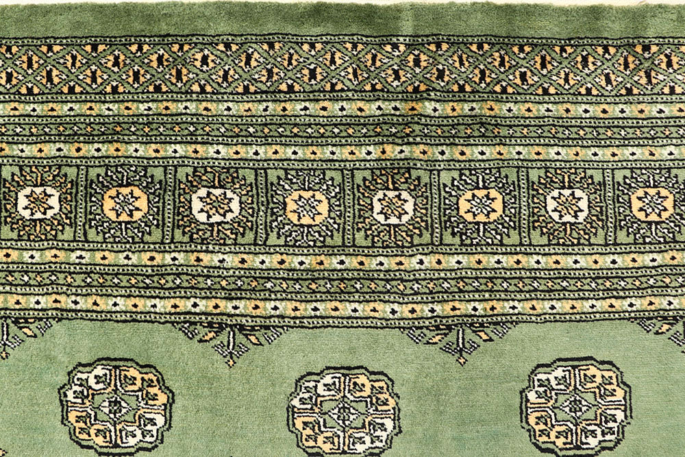 Dark Olive Green Bokhara 6' 6 x 6' 5 - No. 60857 - ALRUG Rug Store