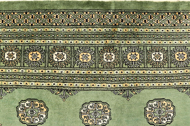 Dark Olive Green Bokhara 6' 6 x 6' 5 - No. 60857 - ALRUG Rug Store