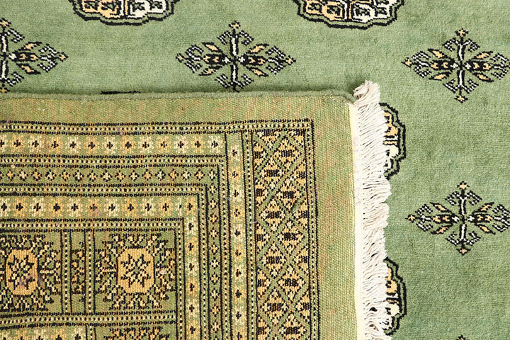 Dark Olive Green Bokhara 6' 6 x 6' 5 - No. 60857 - ALRUG Rug Store