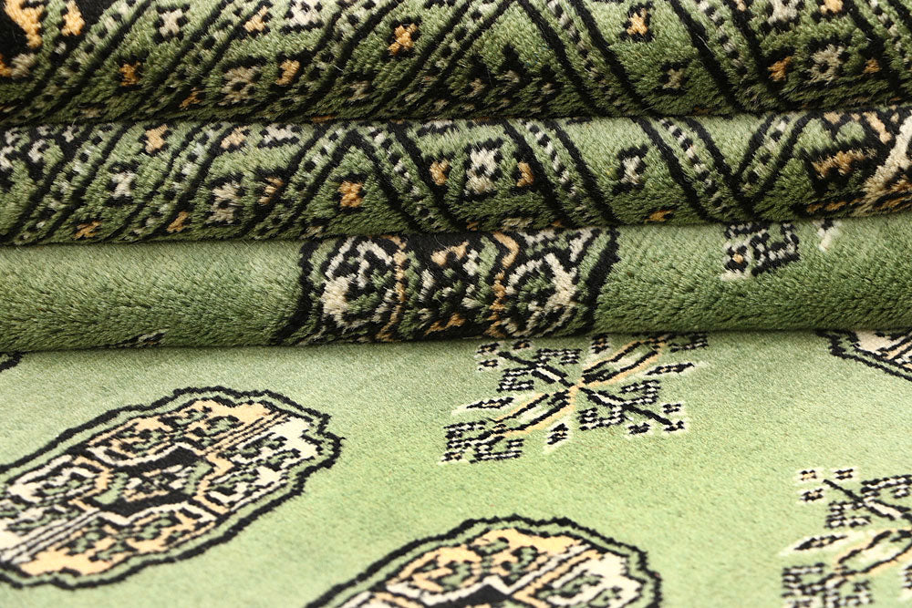 Olivedrab Bokhara 6' 9 x 6' 10 - No. 60858 - ALRUG Rug Store