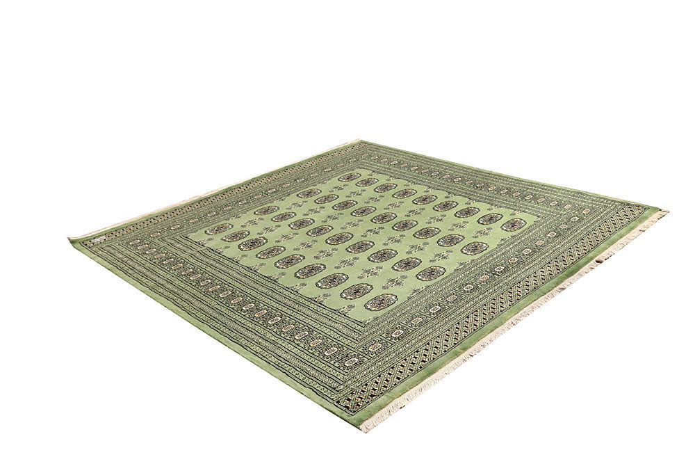 Olivedrab Bokhara 6' 9 x 6' 10 - No. 60858 - ALRUG Rug Store