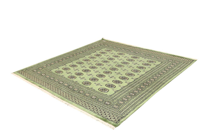 Olivedrab Bokhara 6' 9 x 6' 10 - No. 60858 - ALRUG Rug Store