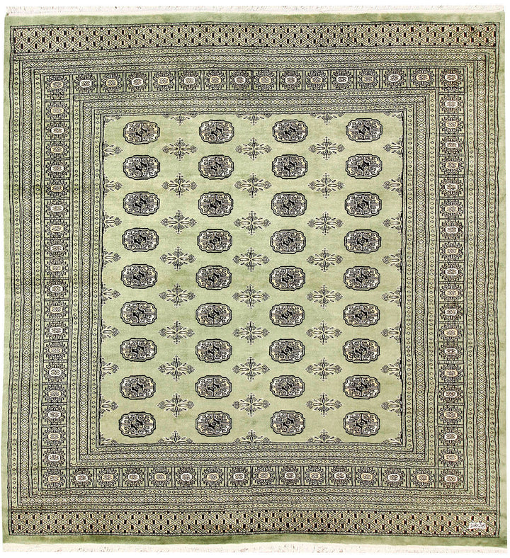 Olivedrab Bokhara 6' 9 x 6' 10 - No. 60858 - ALRUG Rug Store