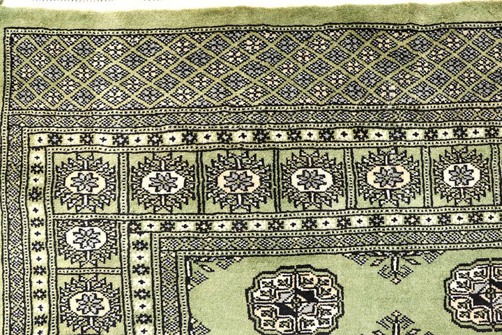Olive Bokhara 6' 4 x 7' 2 - No. 60859 - ALRUG Rug Store