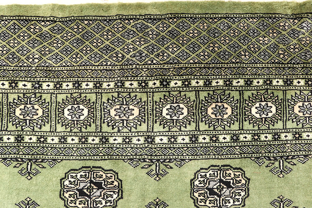 Olive Bokhara 6' 4 x 7' 2 - No. 60859 - ALRUG Rug Store