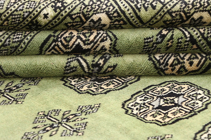 Olive Bokhara 6' 4 x 7' 2 - No. 60859 - ALRUG Rug Store