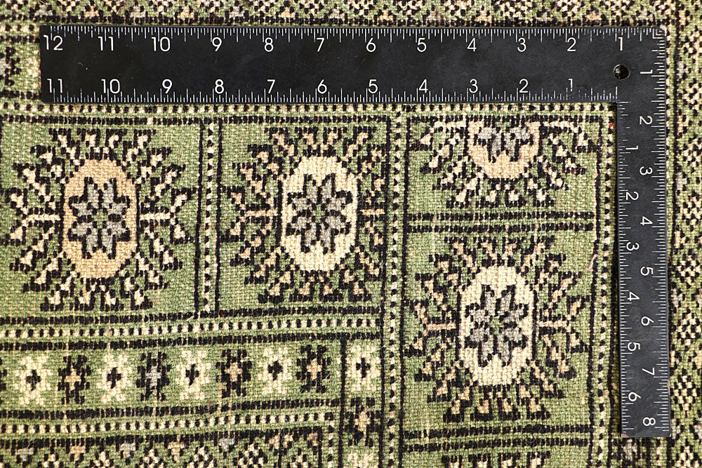 Olive Bokhara 6' 4 x 7' 2 - No. 60859 - ALRUG Rug Store