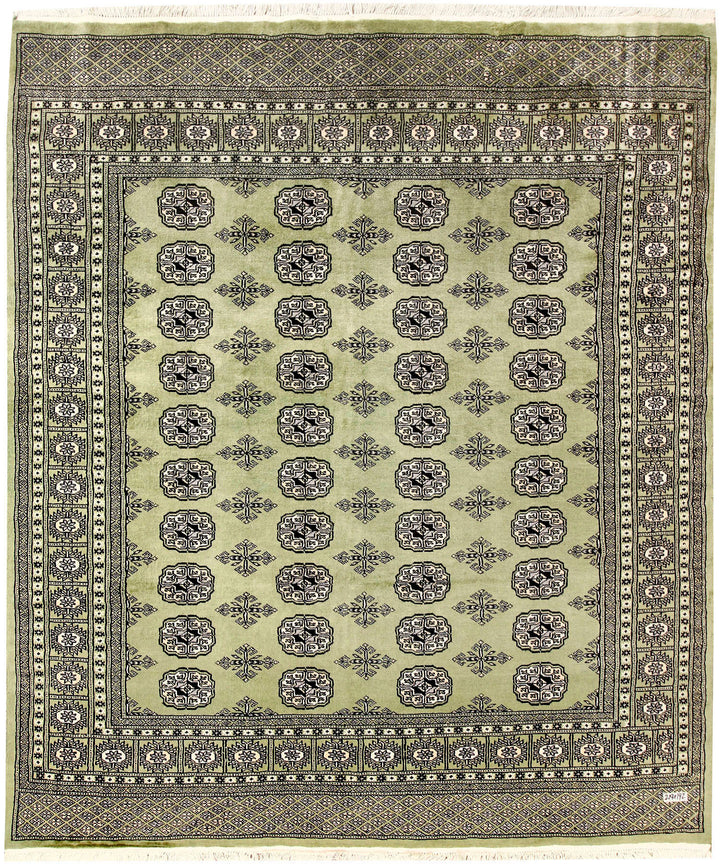 Olive Bokhara 6' 4 x 7' 2 - No. 60859 - ALRUG Rug Store