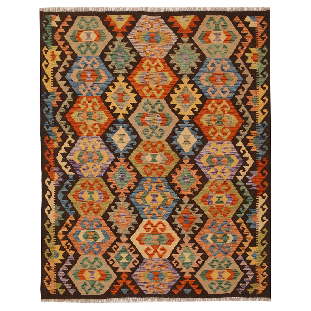 Vegetable Kilim 4' 9 x 6' 3 (ft) - No. AL19098 - ALRUG Rug Store