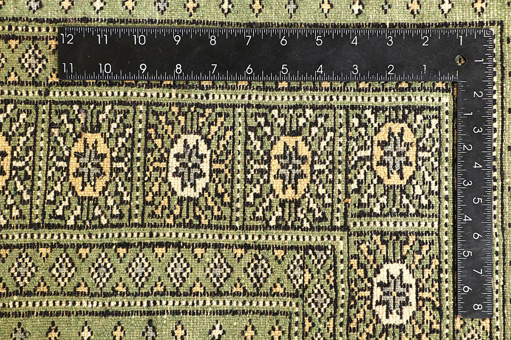 Olive Bokhara 6' 8 x 6' 10 - No. 60861 - ALRUG Rug Store
