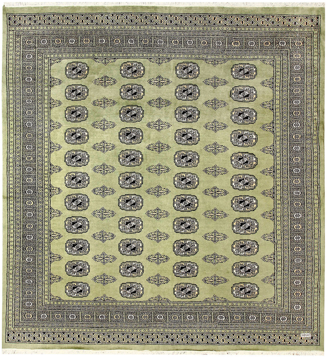 Olive Bokhara 6' 8 x 6' 10 - No. 60861 - ALRUG Rug Store
