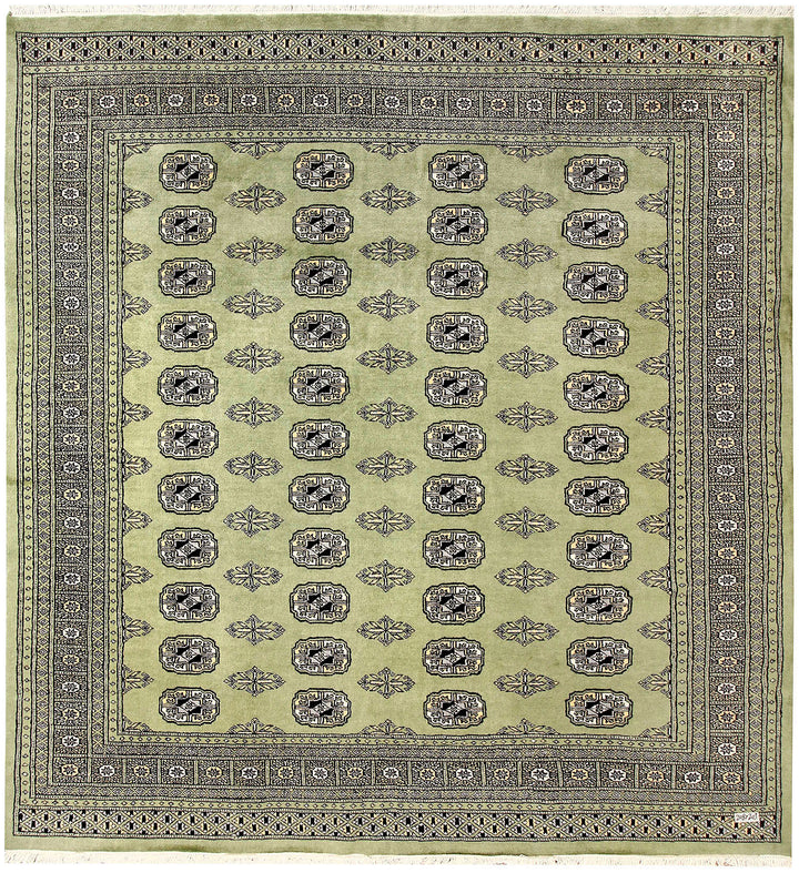 Olive Bokhara 6' 8 x 6' 10 - No. 60861 - ALRUG Rug Store