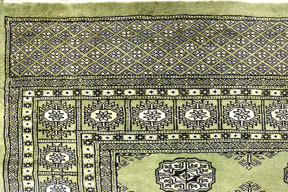 Olive Bokhara 6' 3 x 6' 5 - No. 60862 - ALRUG Rug Store