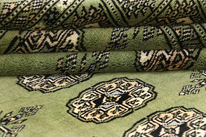Olive Bokhara 6' 3 x 6' 5 - No. 60862 - ALRUG Rug Store