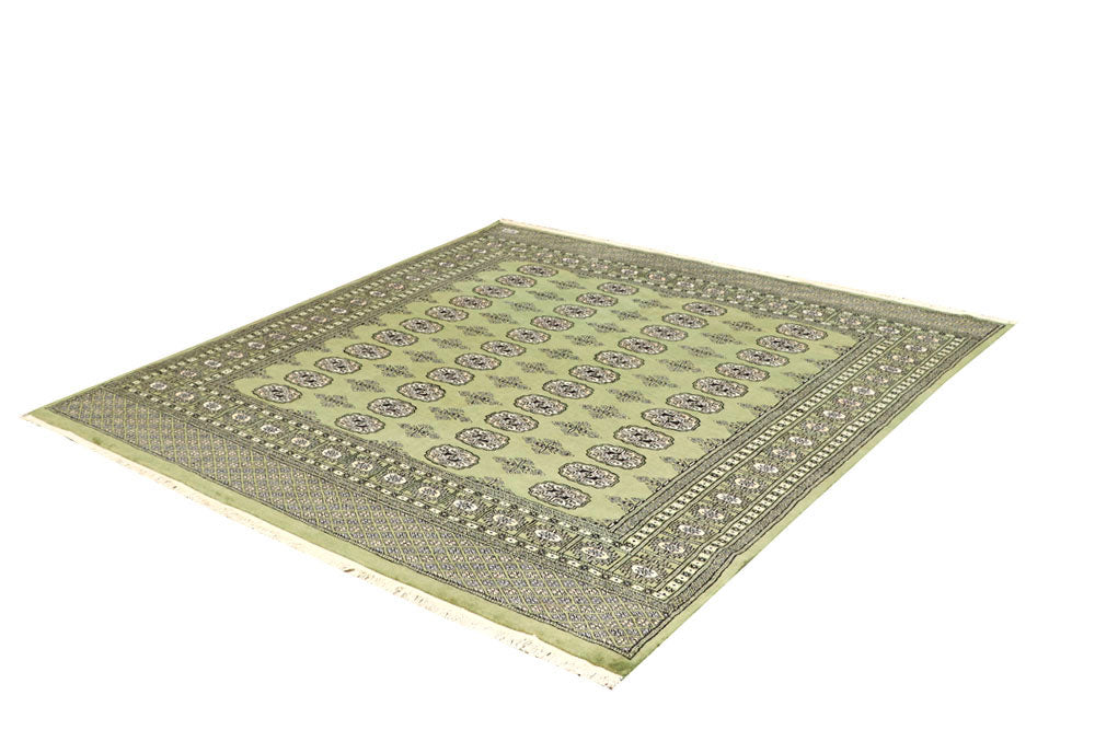Olive Bokhara 6' 3 x 6' 5 - No. 60862 - ALRUG Rug Store
