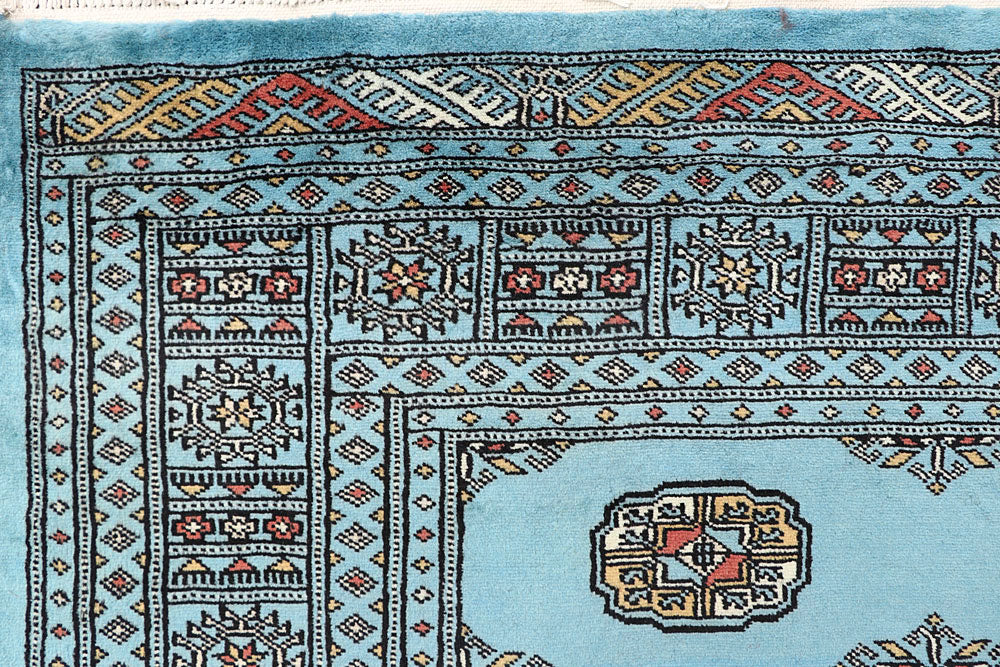Sky Blue Bokhara 6' 8 x 6' 11 - No. 60865 - ALRUG Rug Store