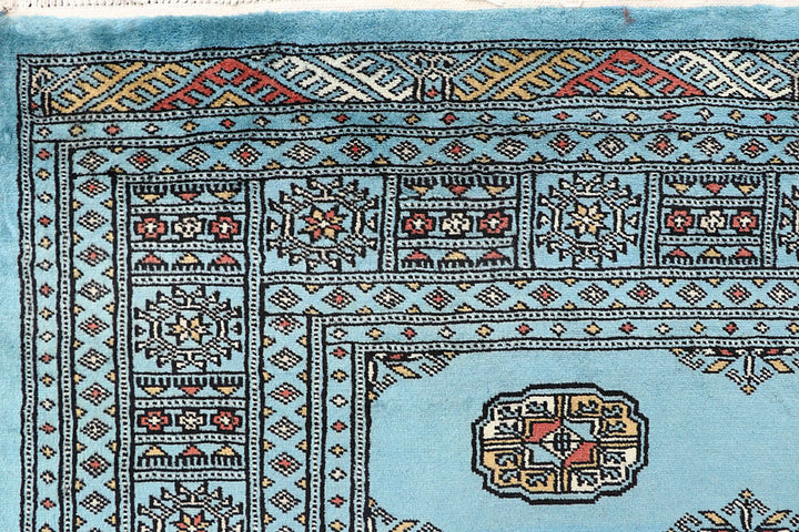 Sky Blue Bokhara 6' 8 x 6' 11 - No. 60865 - ALRUG Rug Store