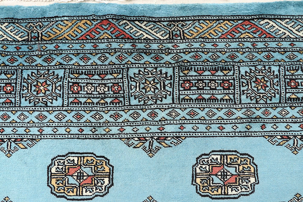 Sky Blue Bokhara 6' 8 x 6' 11 - No. 60865 - ALRUG Rug Store