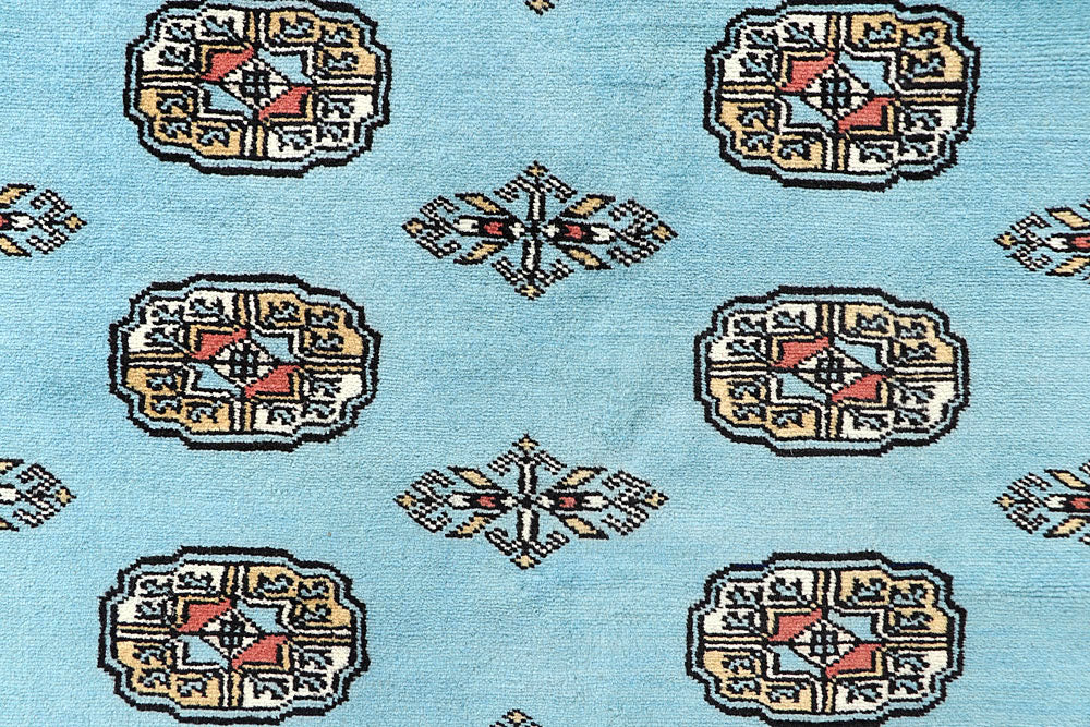 Sky Blue Bokhara 6' 8 x 6' 11 - No. 60865 - ALRUG Rug Store