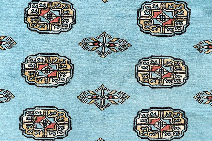 Sky Blue Bokhara 6' 8 x 6' 11 - No. 60865 - ALRUG Rug Store