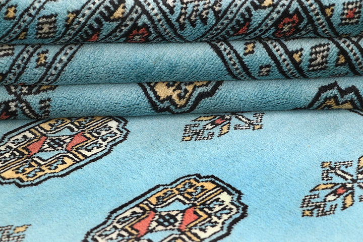 Sky Blue Bokhara 6' 8 x 6' 11 - No. 60865 - ALRUG Rug Store