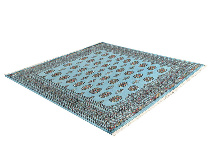 Sky Blue Bokhara 6' 8 x 6' 11 - No. 60865 - ALRUG Rug Store