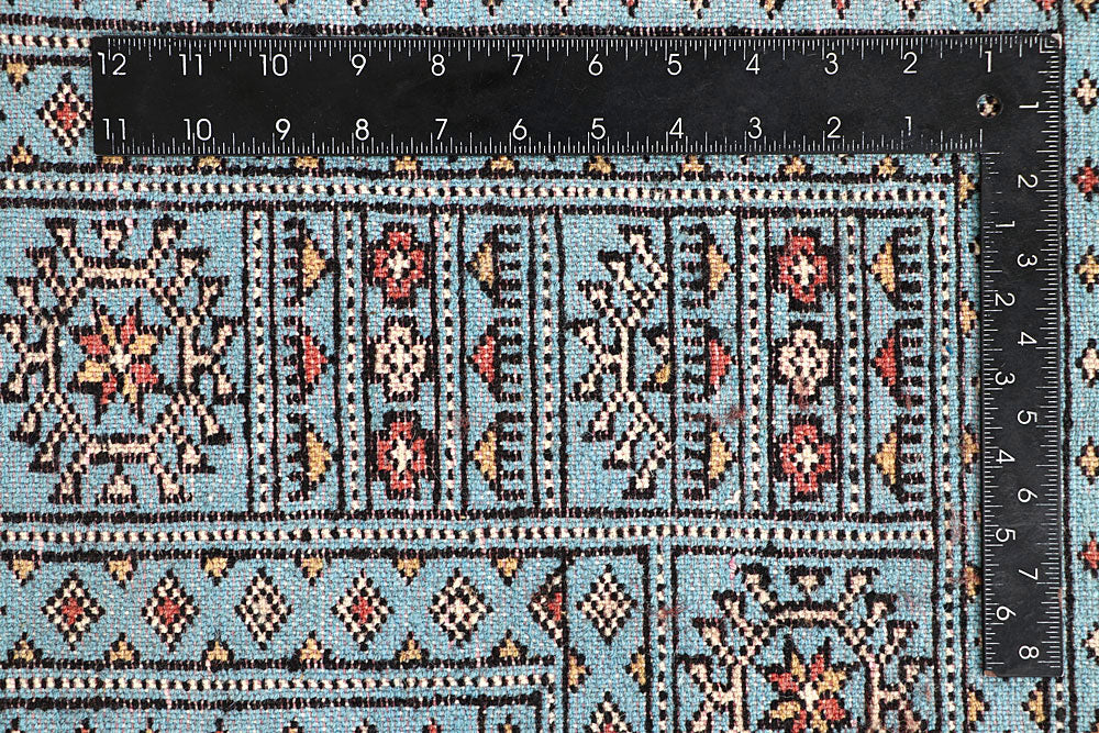 Sky Blue Bokhara 6' 8 x 6' 11 - No. 60865 - ALRUG Rug Store