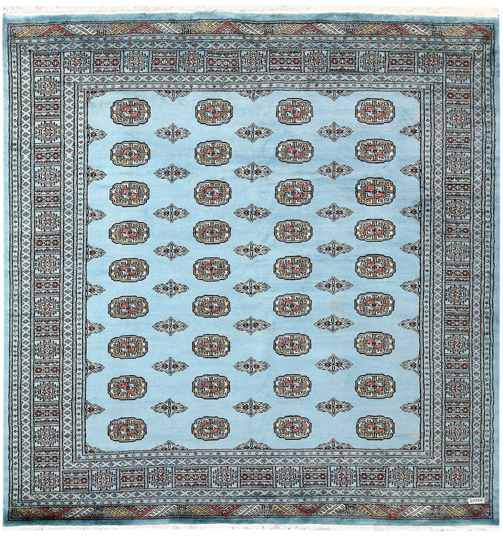 Sky Blue Bokhara 6' 8 x 6' 11 - No. 60865 - ALRUG Rug Store