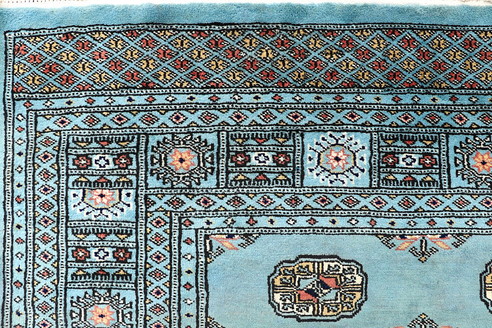 Sky Blue Bokhara 6' 8 x 6' 8 - No. 60866 - ALRUG Rug Store
