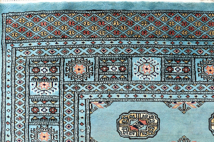 Sky Blue Bokhara 6' 8 x 6' 8 - No. 60866 - ALRUG Rug Store