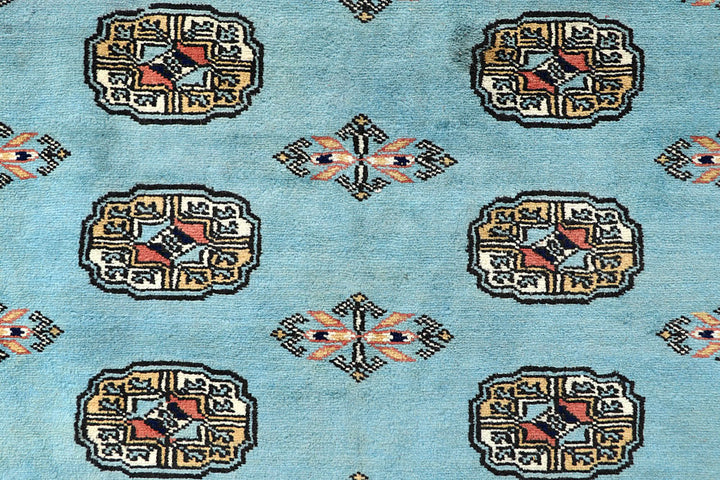 Sky Blue Bokhara 6' 8 x 6' 8 - No. 60866 - ALRUG Rug Store