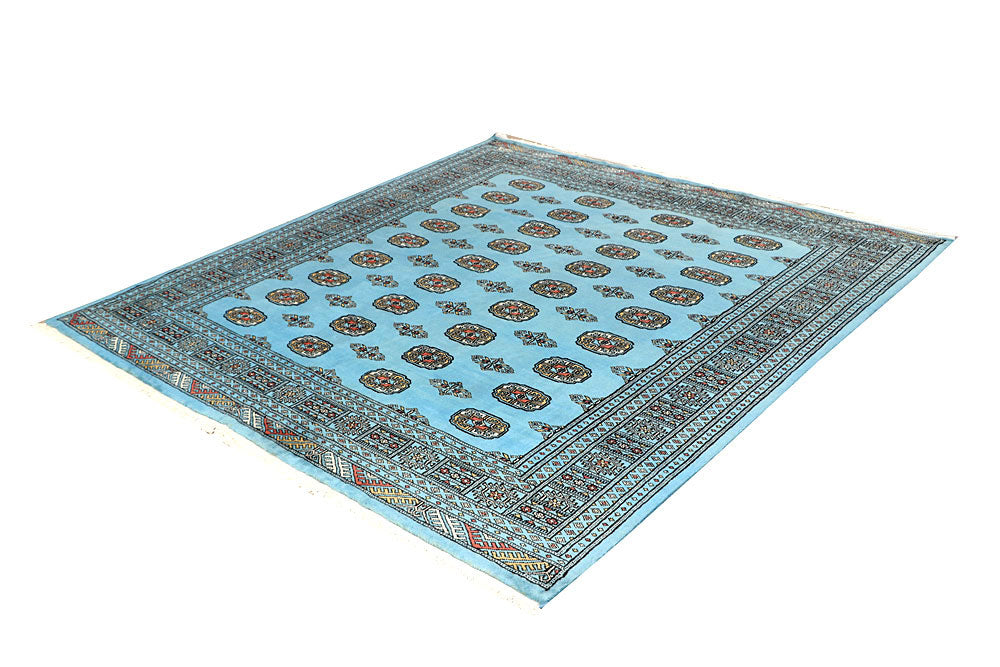 Light Sky Blue Bokhara 6' 7 x 6' 10 - No. 60868 - ALRUG Rug Store