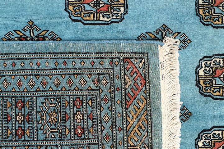 Light Sky Blue Bokhara 6' 7 x 6' 10 - No. 60868 - ALRUG Rug Store