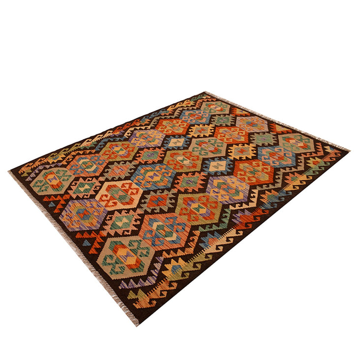 Vegetable Kilim 4' 9 x 6' 3 (ft) - No. AL19098 - ALRUG Rug Store