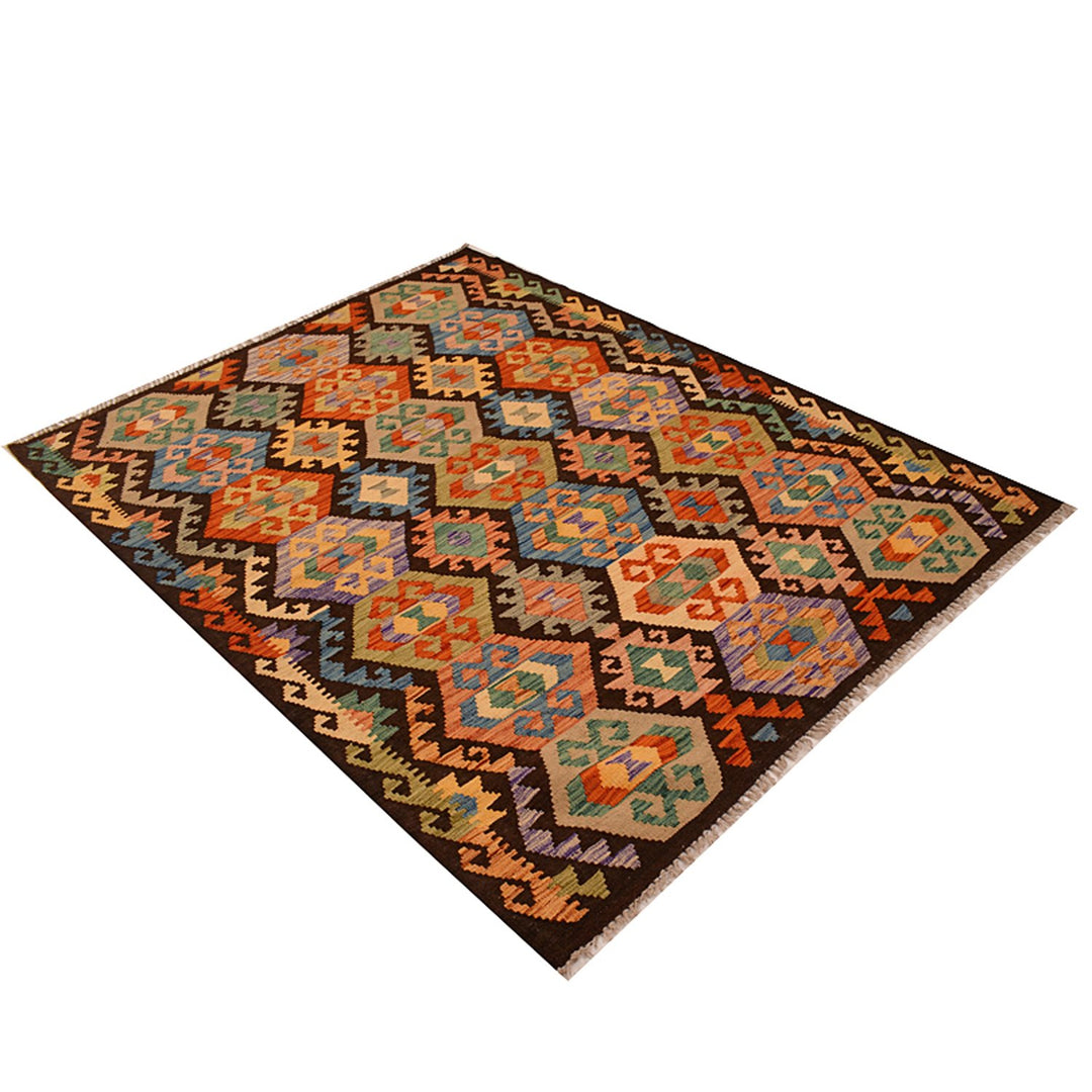 Vegetable Kilim 4' 9 x 6' 3 (ft) - No. AL19098 - ALRUG Rug Store