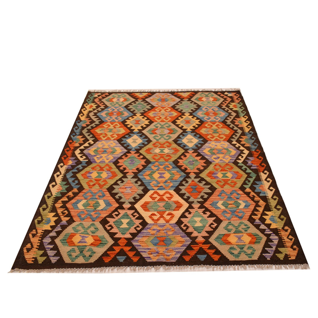 Vegetable Kilim 4' 9 x 6' 3 (ft) - No. AL19098 - ALRUG Rug Store