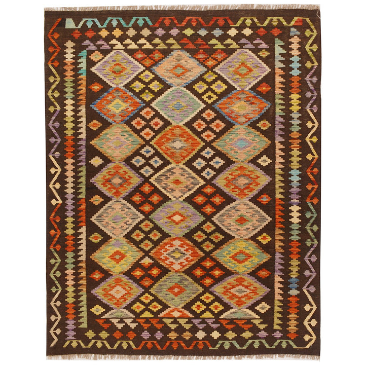 Vegetable Kilim 4' 9 x 6' 2 (ft) - No. AL67565 - ALRUG Rug Store