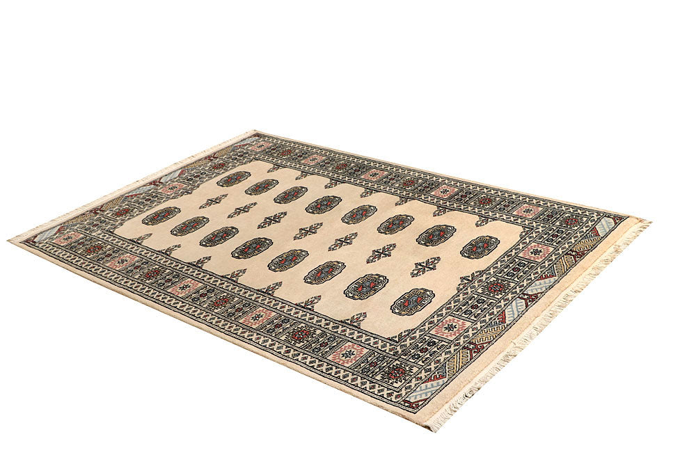 Cornsilk Bokhara 4' 2 x 6' - No. 60875 - ALRUG Rug Store