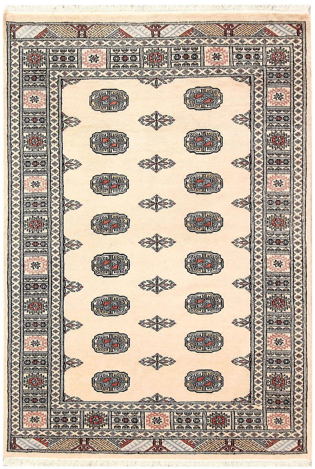 Cornsilk Bokhara 4' 2 x 6' - No. 60875 - ALRUG Rug Store