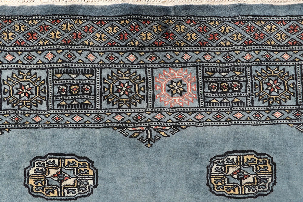 Light Slate Grey Bokhara 4' x 6' 3 - No. 60880 - ALRUG Rug Store